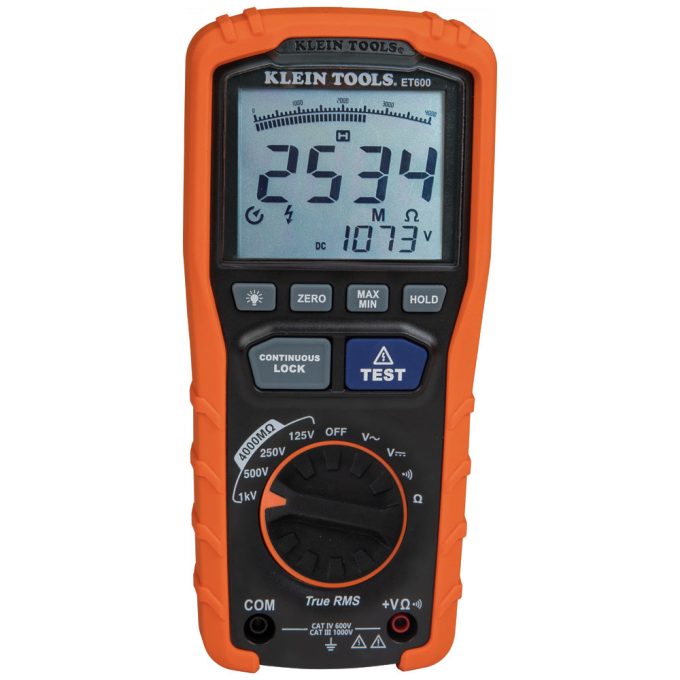 Klein Tools ET600 Insulation Resistance Tester - Image 6