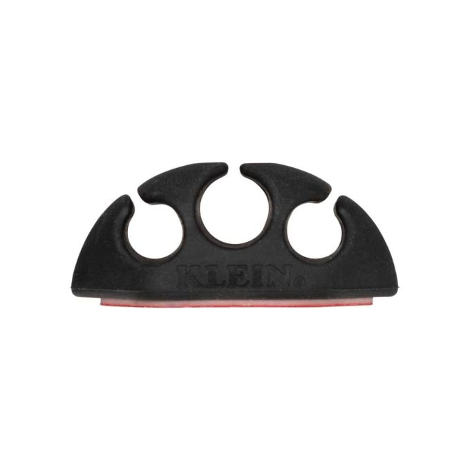 Klein Tools 450-410 Self-Adhesive Cable Mounting Clips, 3-Slot (10-Pack) - Image 3