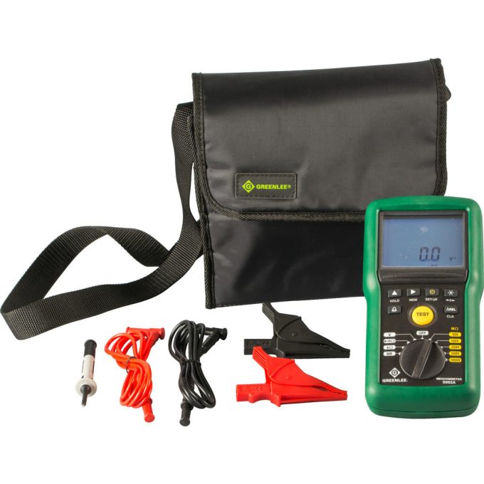 Greenlee 5882A-C Calibrated 1kV Megohmmeter/Insulation Tester - Image 2