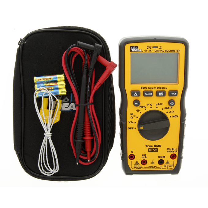 Ideal 61-347 1000V Auto Range TRMS AC-DC Multimeter - Image 2