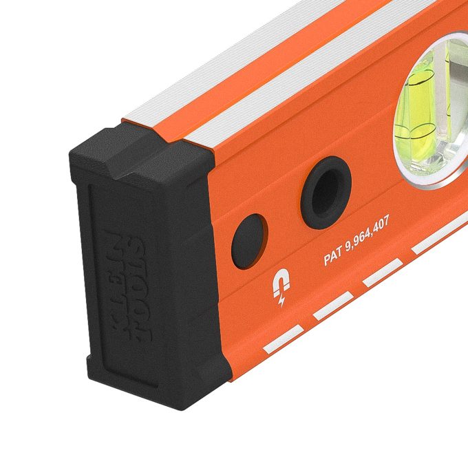 Klein Tools 93524MAG Magnetic Box Beam Level, 3 Vial, 24" - Image 7