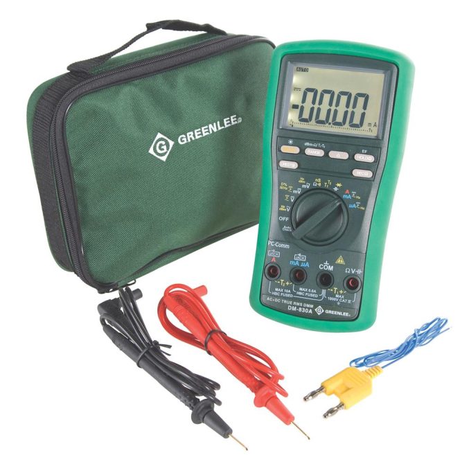 Greenlee DM-830A-C with Calibration, TRMS, AC+DC, DUALTEMP - Image 3