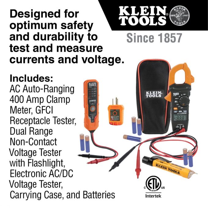 Klein Tools CL120VP Clamp Meter Electrical Test Kit - Image 13