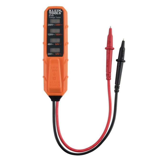 Klein Tools ET45VP Voltage and GFCI Receptacle Tester, AC/DC Voltage Electrical Test Kit - Image 6